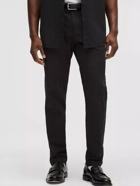 Lululemon Black Commission ABC Chino Slim Pants Mens Size 40x26 Trousers